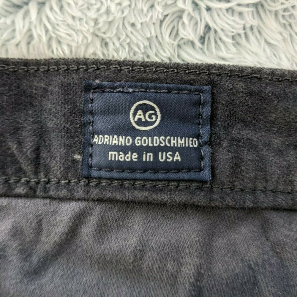 AG Adriano Goldschmied Size 25R Women the legging super skinny black velvet Pant - Picture 4 of 12